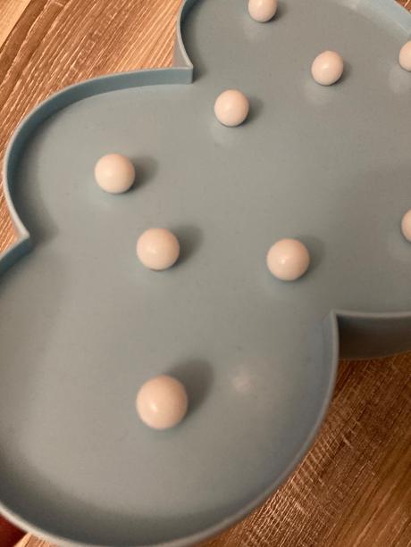 Krásna dekorácia-lampička obláčik na baterky, 