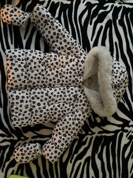 Detská bunda f&f tigrovaná 6-9 m, f&f,74