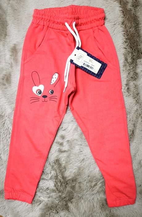 Detské bavlnené tepláky zajačik, 86 - 170