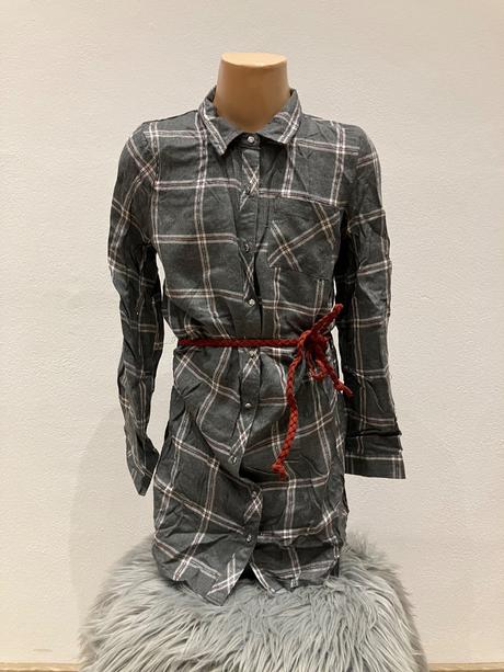 Dievčenské košeľové šaty kárované (104), 104