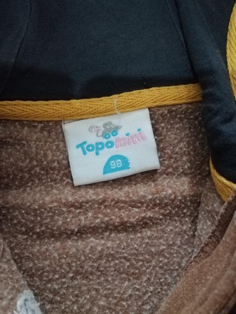 Hnedá mikinka, topomini,98