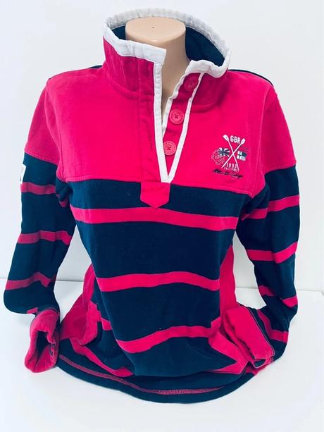 Dámska rugby/jachtárska mikina crew clothing co., l