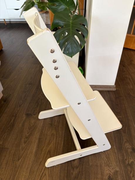 Jitro rastúca stolička biela, stokke