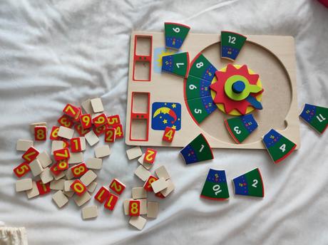 Drevené puzzle hodiny, 