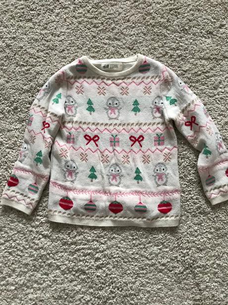 Svetrík vianočný, h&m,98