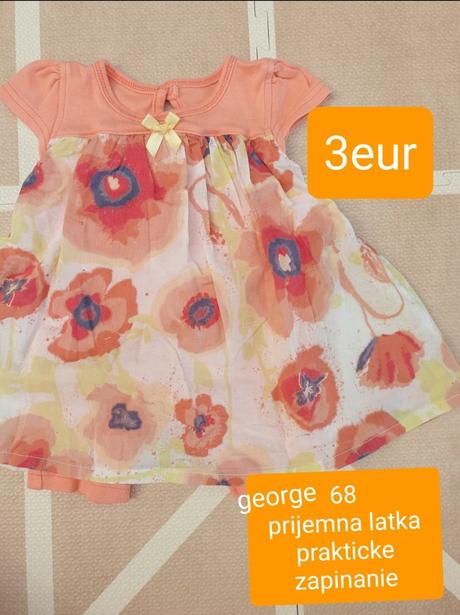 Letné praktické šatky, george,68