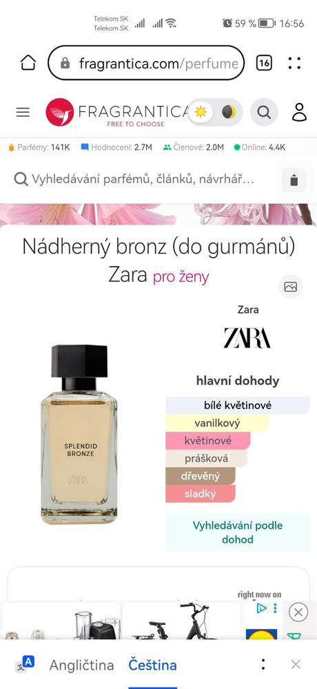 Zara parfemy, 