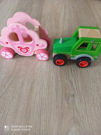 Drevené hračky pre dievča a chlapca,