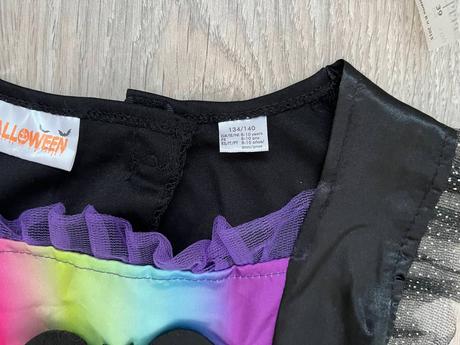 Farebné dievčenské šaty na halloween + čelenka,