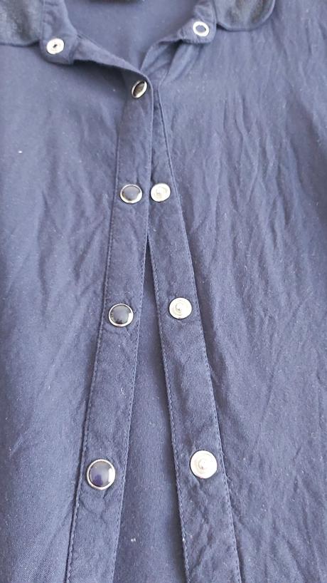 Košeľa/ blúzka s trblietkavým golierom 116, topolino,116