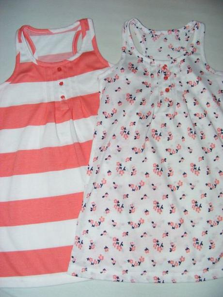 2x šaty, predĺžená tunika alebo nočná košieľka, next,104