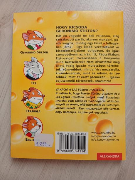 Geronimo stilton vakáció a las egeras hotelben, 