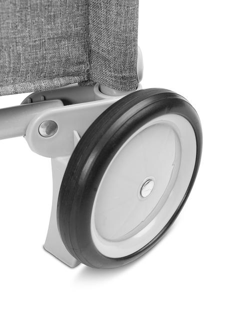 Caretero cestovná postieľka basic plus grey, šírka (cm): 60,dĺžka (cm): 120