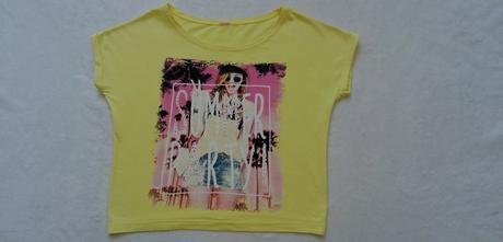 Pekné bavlnené voľné tričko, takko,158