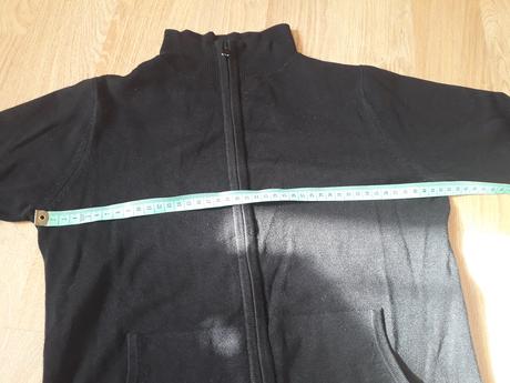 Kvalitne cierny sveter mikina na zips - s vreckami, new look,m