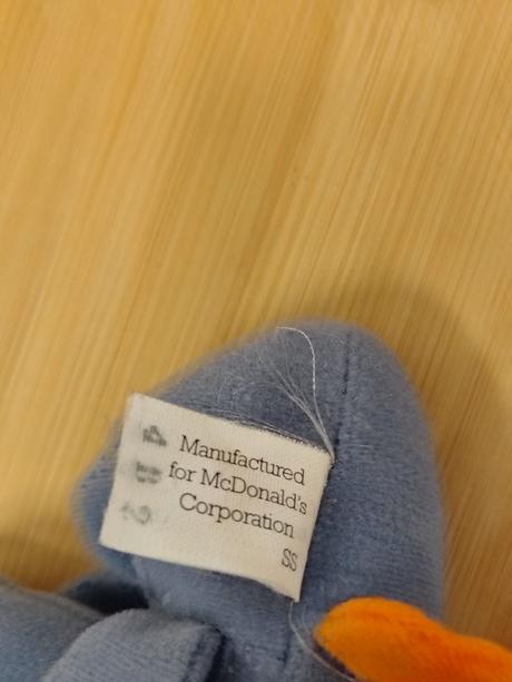 Retro plyšový pelikán scoop, mcdonald's, 14 cm, 