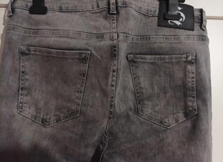 Čierne rip repair jeans, m