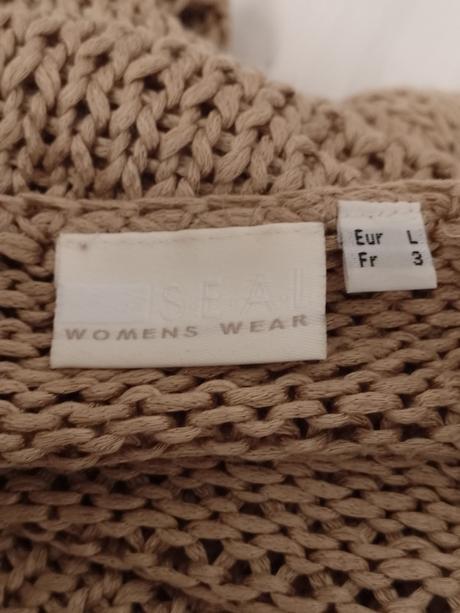 Dámsky acrylový hnedý pulóver, womens, l/xl, xl