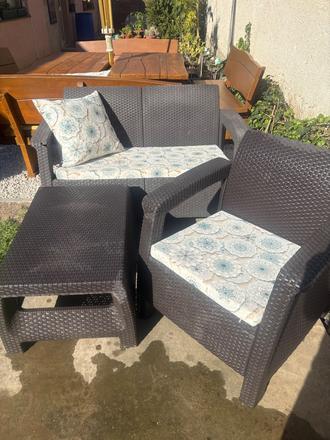 Sedenie ratanové na terasu alebo balkón, 