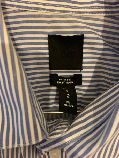 Košeľa pruzkovana, h&m,s