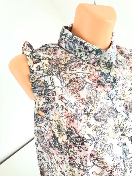 Kvetinkova bluzka, mango,s