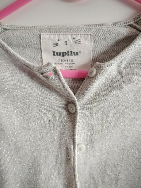 Lupilu strieborný trblietavý svetrík, lupilu,110