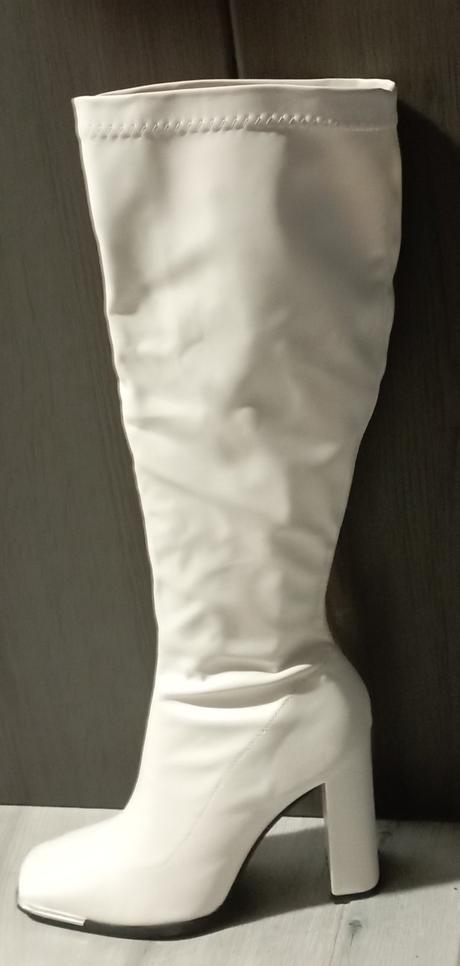 Vysoké čižmy biele, mohito,40