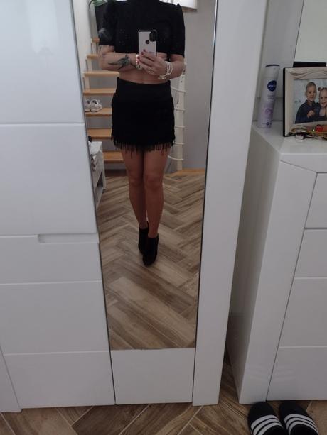 Mini sukňa so strapcami, atmosphere,s