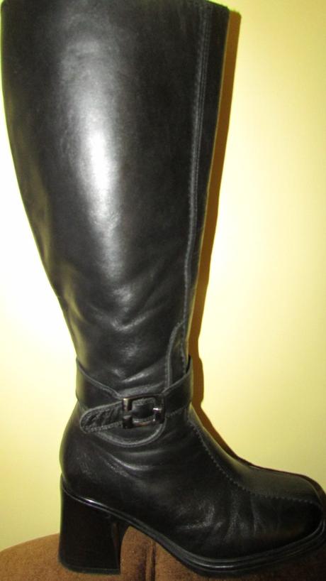 Celokožené vysoké čižmy zn. stival, stival,38