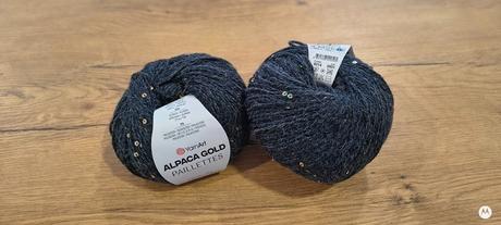 Yarnart alpaca gold paillettes - 9314 - tmavosivá, 