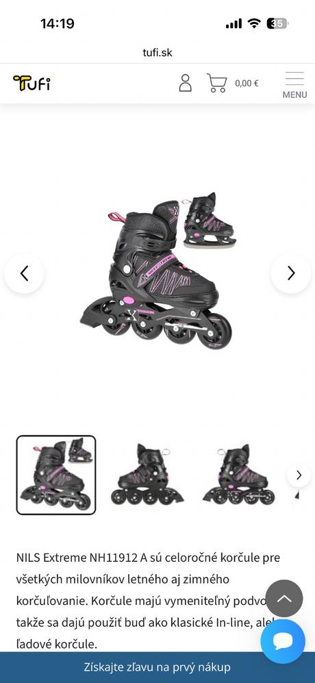 2in1 korčule 31-34, 31