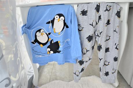 Pyžamo tučniaky-116/122, bonprix,116