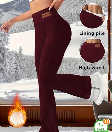 Vyteplené termo nohavice uni,