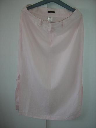 809. ľanová sukňa, l