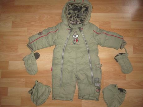 Zimný teplý overal - kombinéza, mariquita,74