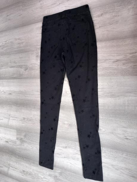 Čierne legínové nohavice, h&m,170