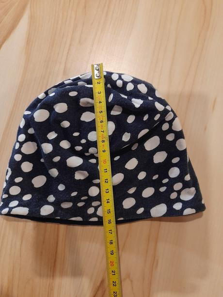 Tmavomodrá dvojvrstvová čiapka, h&m,110