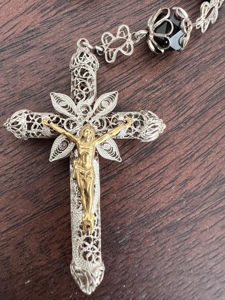 Starožitný ruženec z 19.stor., 