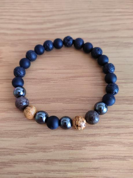 Lávový pánsky náramok, 