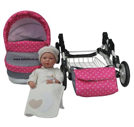 Kočík pre bábiky a taška, 