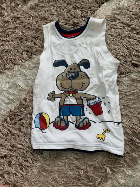 Tricko bez rukavov so psíkom, 110
