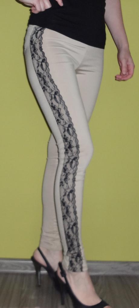 Legíny s čipkou xs, xs