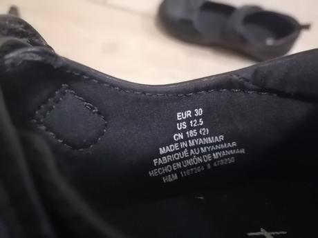 Čierne balerínky, h&m,30