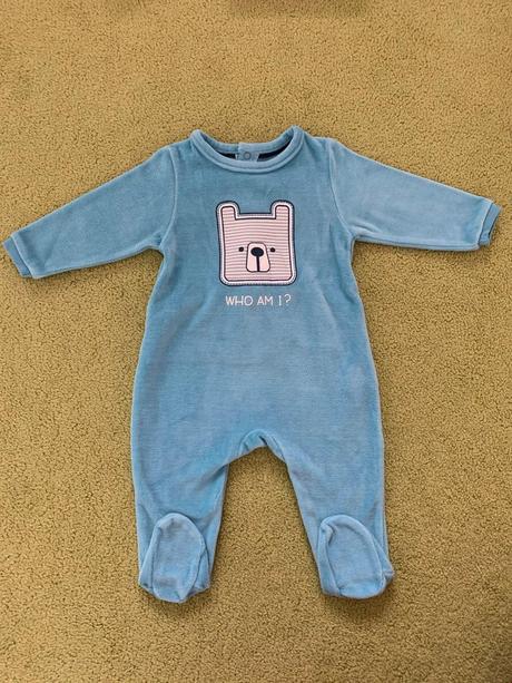 Velúrový overal medvedík , zn. obaibi, v. 68, obaibi,68