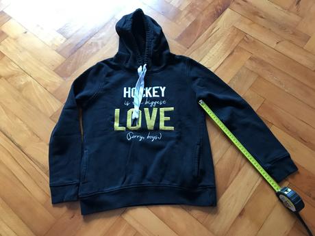 Čierna mikina - hockey girls, xs