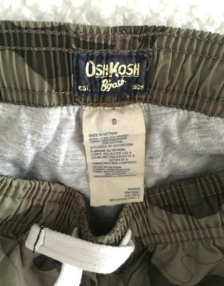 Maskáčové nohavice oshkosh na 8 rokov, oshkosh,128