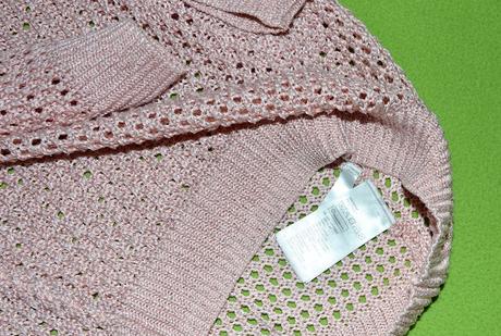 Dierkovaný sveter - krásny, staroružový, h&m,146