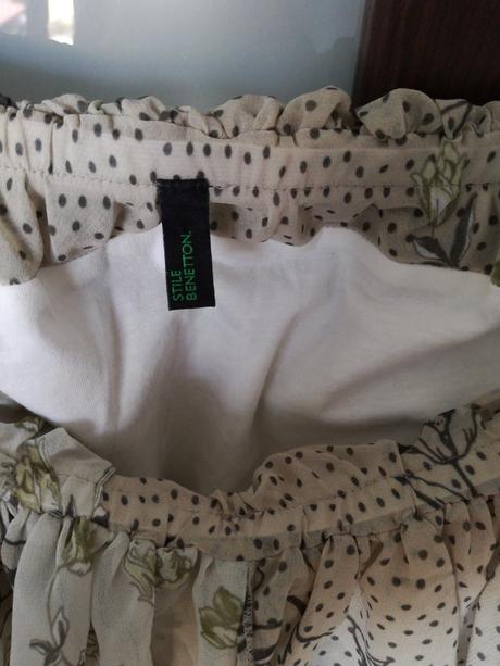 Volanove tielko bez ramienok, benetton,m