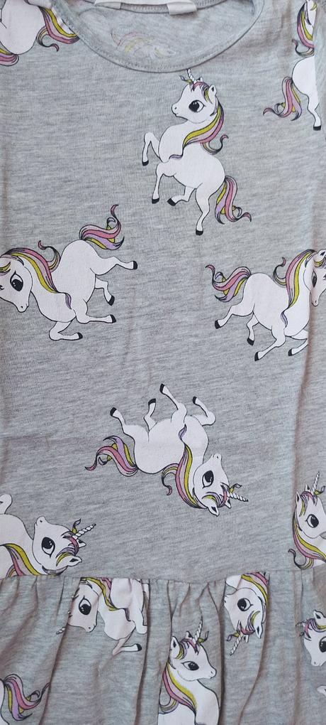 Letné šaty "jednorožce", h&m,98