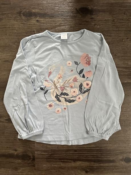 Tričko s labuťou, lindex,122